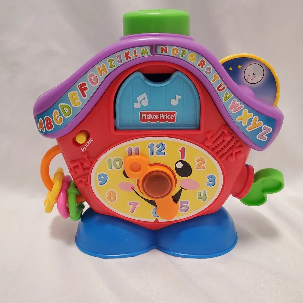 Fisher Price Laugh and Learn Time PEEK-A-BOO CUCKOO Clock Tested
